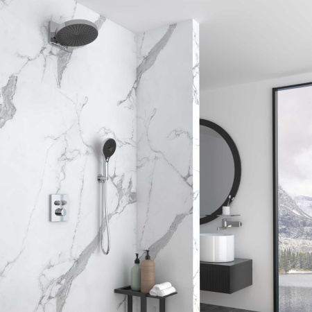 Душевая система скрытого монтажа с термостатом Vincea Inspire VSFW-3I21MT1CH хром фото