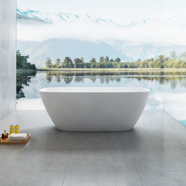 Ванна из искусственного камня Vincea Solid Surface VBT-6S02MW 170x72 белая матовая фото