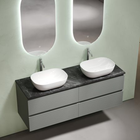 Столешница с отверстием под смеситель Sancos TT140A1X 140 см, black sky фото