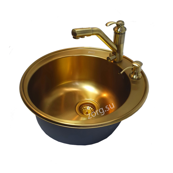 Смеситель для кухни под фильтр Zorg Clean Water ZR 400 KF-47-BR фото