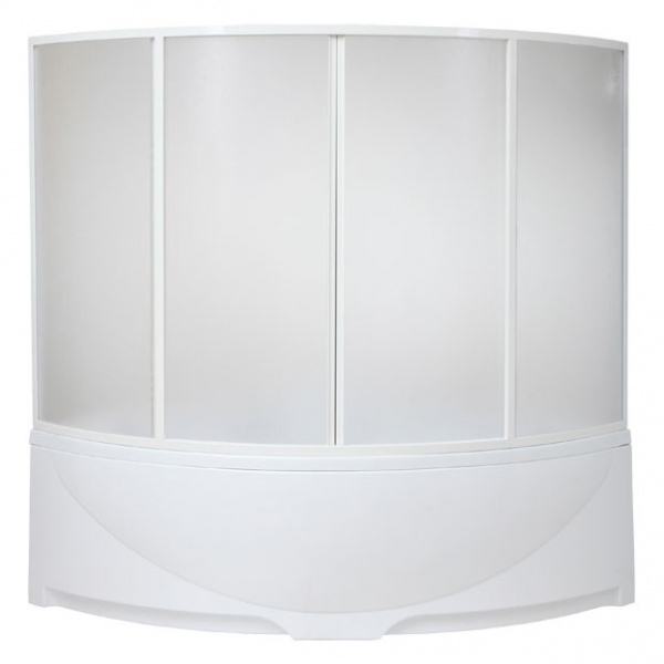 Шторка для ванны раздвижная Bas Дрова пластик (4 ств.) фото