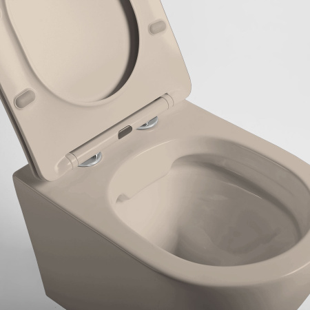 Подвесной унитаз безободковый Vincea Globo VT1-14SMC с сиденьем фото