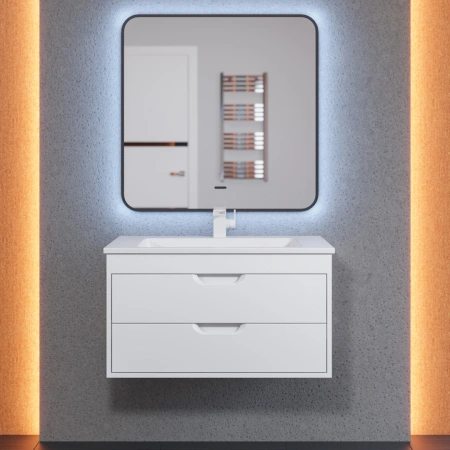 Тумба под раковину Uperwood Modul 80 2930205252 белая матовая фото