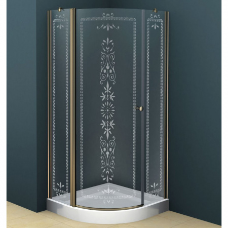 Душевой уголок Cezares Royal Palace ROYAL PALACE-R-1-90-CP-Br 90х90 фото