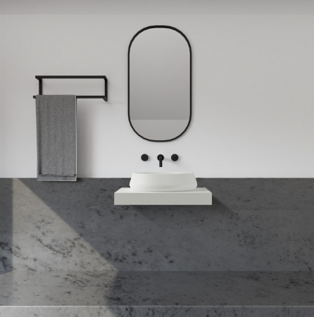 Накладная раковина Abber Stein AS2605 60x42 белая матовая фото