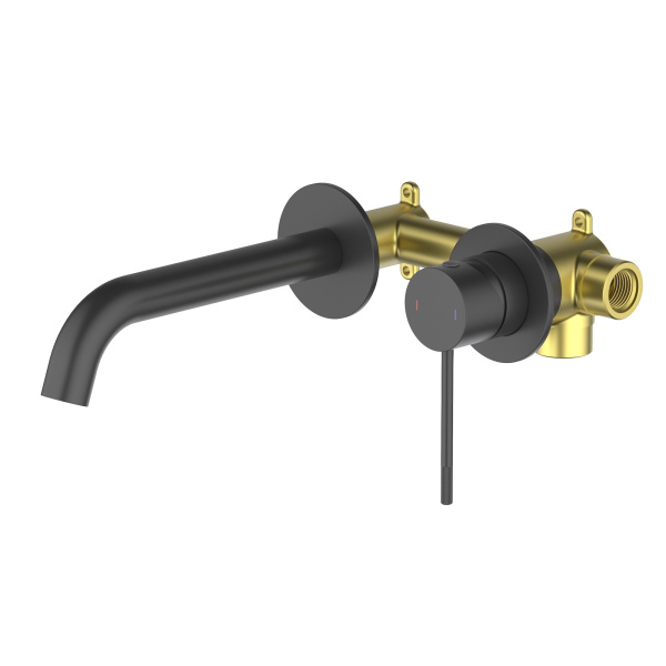 Настенный смеситель для раковины Timo Saona 2372/03SM Черный фото