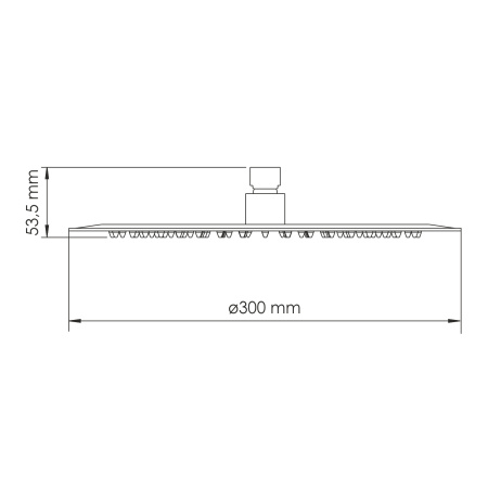 Верхний душ WasserKRAFT Asphe A330 30x30 розовое золото фото