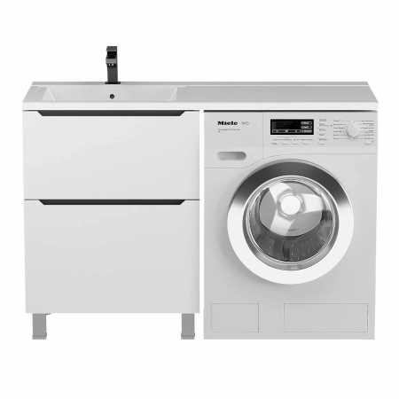 Тумба под стиральную машину Uperwood Tanos 120 291120334 белая/графит фото