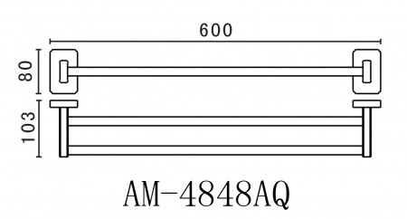 Полотенцедержатель Art&Max Gotico AM-E-4848AQ бронза фото