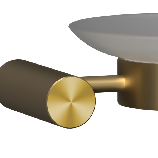 Мыльница Raiber Premium Graceful RPG-80008 матовое золото фото