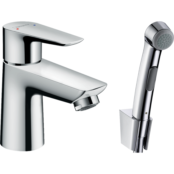 Смеситель для раковины с гигиеническим душем Hansgrohe Talis E 71729000 фото