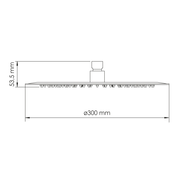 Верхний душ WasserKRAFT Asphe A330 30x30 розовое золото фото