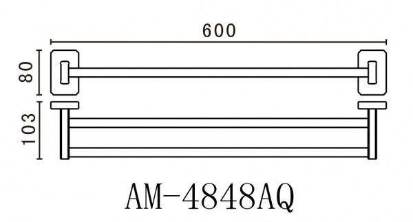 Полотенцедержатель Art&Max Gotico AM-E-4848AQ бронза фото