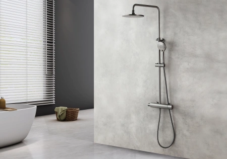 Душевая система (стойка) Lemark Bronx LM3770GM фото