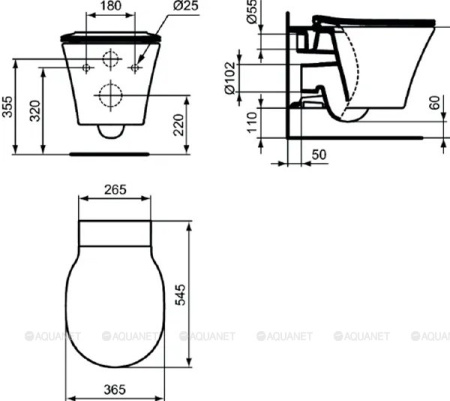 Унитаз с инсталляцией Ideal Standard Connect Air PR212101 фото