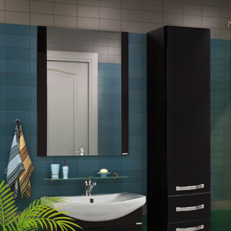 Зеркало Акватон Ария 65 1A133702AA950 черный глянец фото