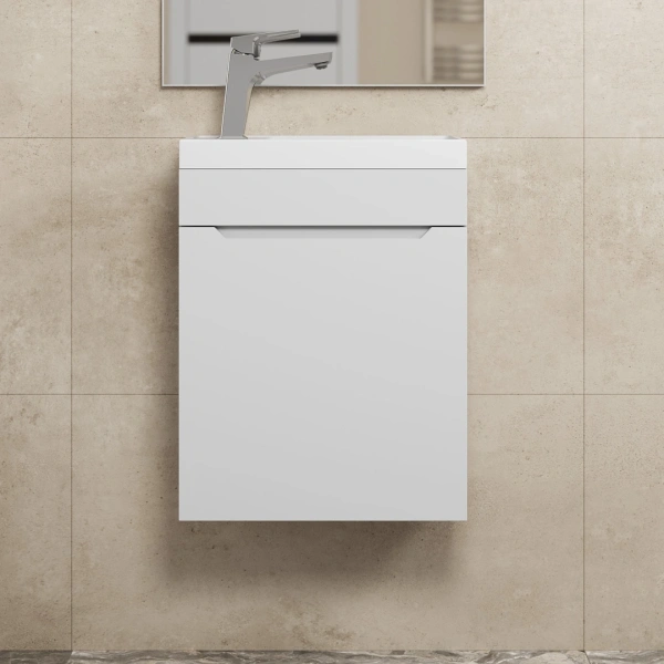 Тумба под раковину Uperwood Tanos 40 TTanos40W белая матовая фото