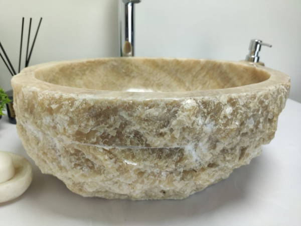 Накладная раковина из оникса Indo Erozy Sunset EO-00435 фото