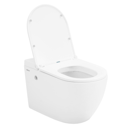 Подвесной унитаз с импульсным смывом Abber Bequem AC1108P с инсталляцией AC0101P фото