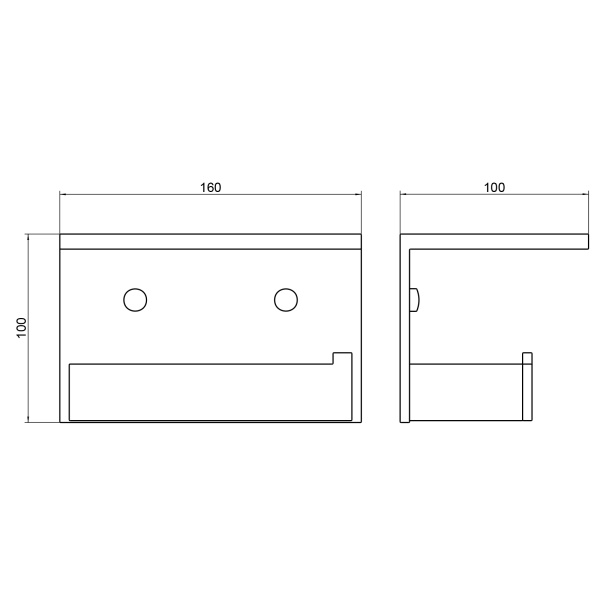 Держатель для туалетной бумаги с полочкой Timo Petruma 15243/17 золото матовое фото