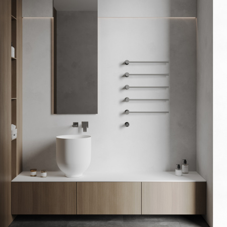 Электрический полотенцесушитель Abber Charme AH4005 хром фото