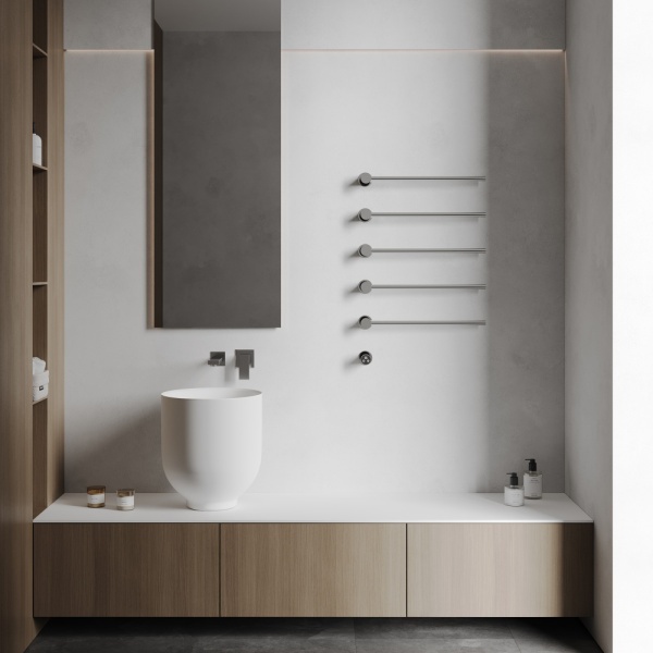 Электрический полотенцесушитель Abber Charme AH4005 хром фото