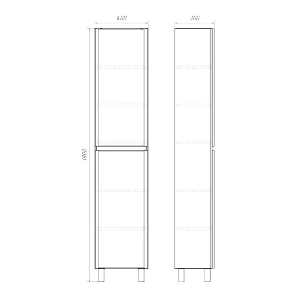 Шкаф-пенал напольный Comforty Валдай-40Н 00-00020473 фото