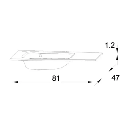 Раковина Jacob Delafon Nona EB1884RU-DE1 80 см матовый белый фото