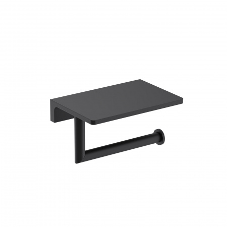 Бумагодержатель с полкой для телефона Timo Saona 13043/03 черный фото