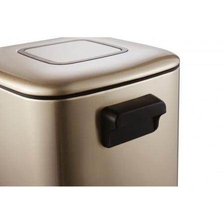Мусорное ведро для ванной с педалью WeltWasser WW MILA CG 12L шампань золото фото