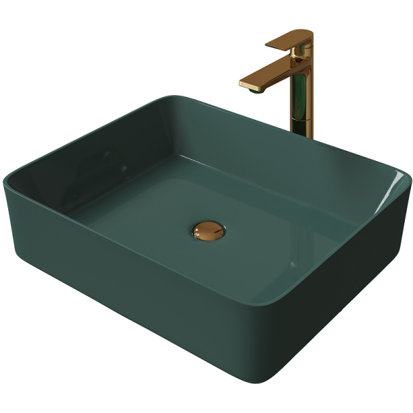 Раковина-чаша Grossman 48 GR-3016OLM Светло-зеленая матовая фото