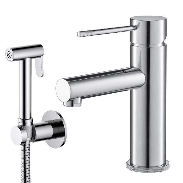 Смеситель для раковины с гигиеническим душем Timo Saona 2360/00G хром фото