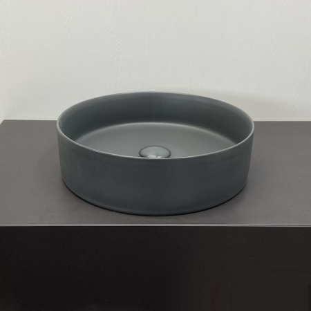 Накладная раковина Comforty 9110MDH 00-00007631 39x39 графит матовый фото
