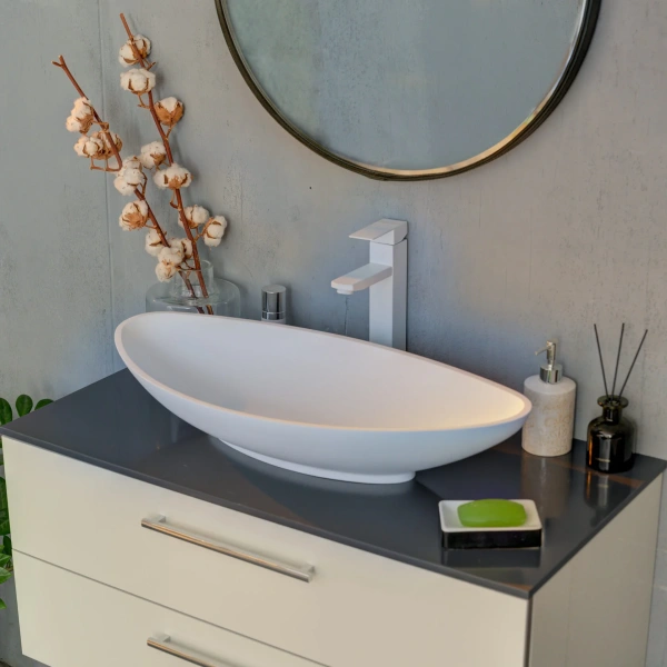 Накладная раковина Montebianco Migliore Gondola 13042 69,1х32,5 матовая фото