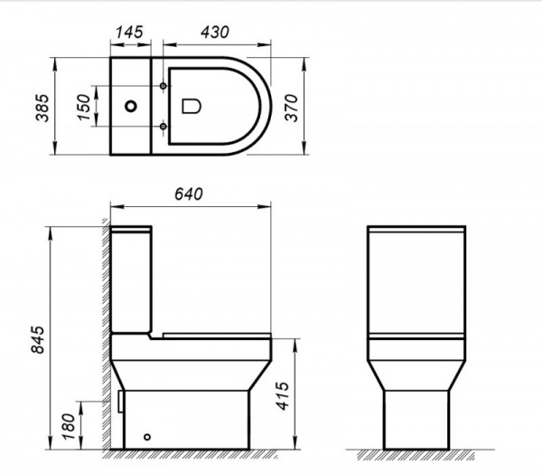 Унитаз напольный с бачком BelBagno Norma BB339CPR фото