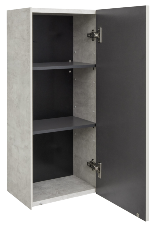 Подвесной шкаф Акватон Сохо 1A258403AJ9A0 слэйт / галька серая фото