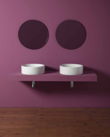 Накладная раковина Simas Flow FL10bi 40х40 фото