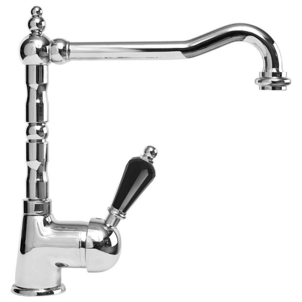 Смеситель для кухни Cezares Vintage VINTAGE-LLM2-01-Sw-N хром/swarovski Nero фото