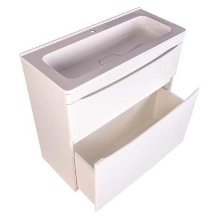 Тумба под раковину Style Line Бергамо мини 90 СС-00002361 белая фото