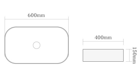 Накладная раковина SantiLine SL-1017BG 60x40 бежевая матовая фото