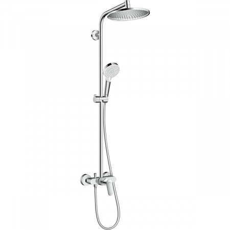 Душевая система (стойка) Hansgrohe Crometta S 240 1jet Showerpipe Ecosmart 27269000 фото