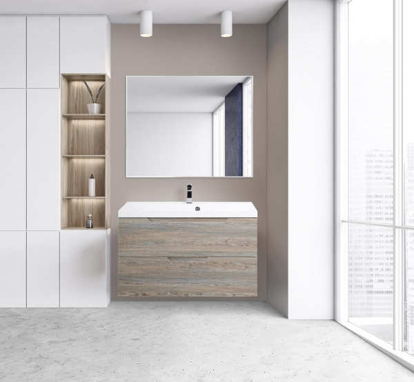 Зеркало в алюминиевой раме BelBagno SPC-AL-1000-800 100x80 фото