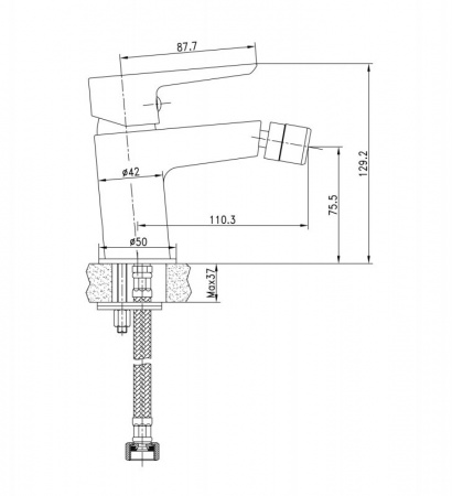 Смеситель для биде BelBagno Rowena ROW-BD-CRM фото