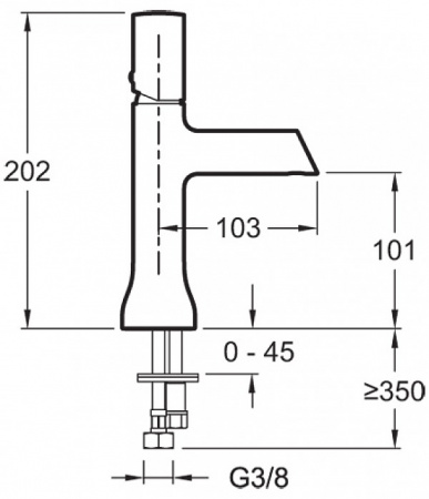 Смеситель для раковины Jacob Delafon Toobi E7329-CP фото