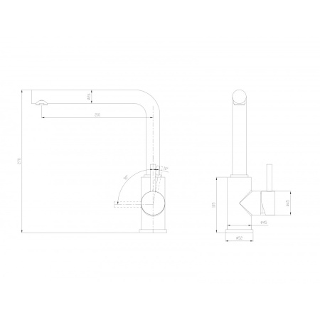 Смеситель для кухни Milacio Ultra Galar MCU.555.TB черный фото