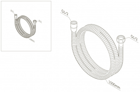 Шланг Am.Pm F0400600 150 см фото