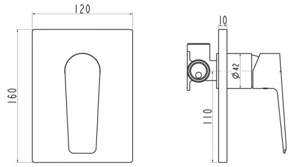 Смеситель для душа BelBagno Saluto SAL-BDM-CRM фото