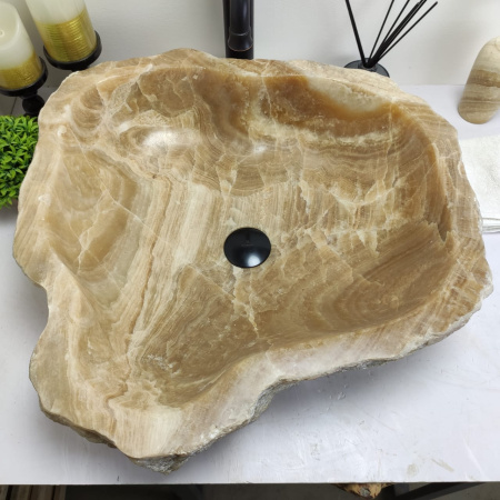 Накладная раковина из оникса Erozy Sunset EO-00441 (54*57*15см) фото