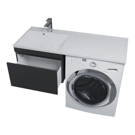 Тумба под стиральную машину Uperwood Magenta 5930205155 черная фото