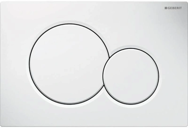 Комплект инсталляция Geberit Duofix UP 320 111.300.00.5 (111.950.00.6) с креплением 111.815.00.1, кнопкой Sigma 01 115.770.11.5 цвет белый, звукоизоляцией фото